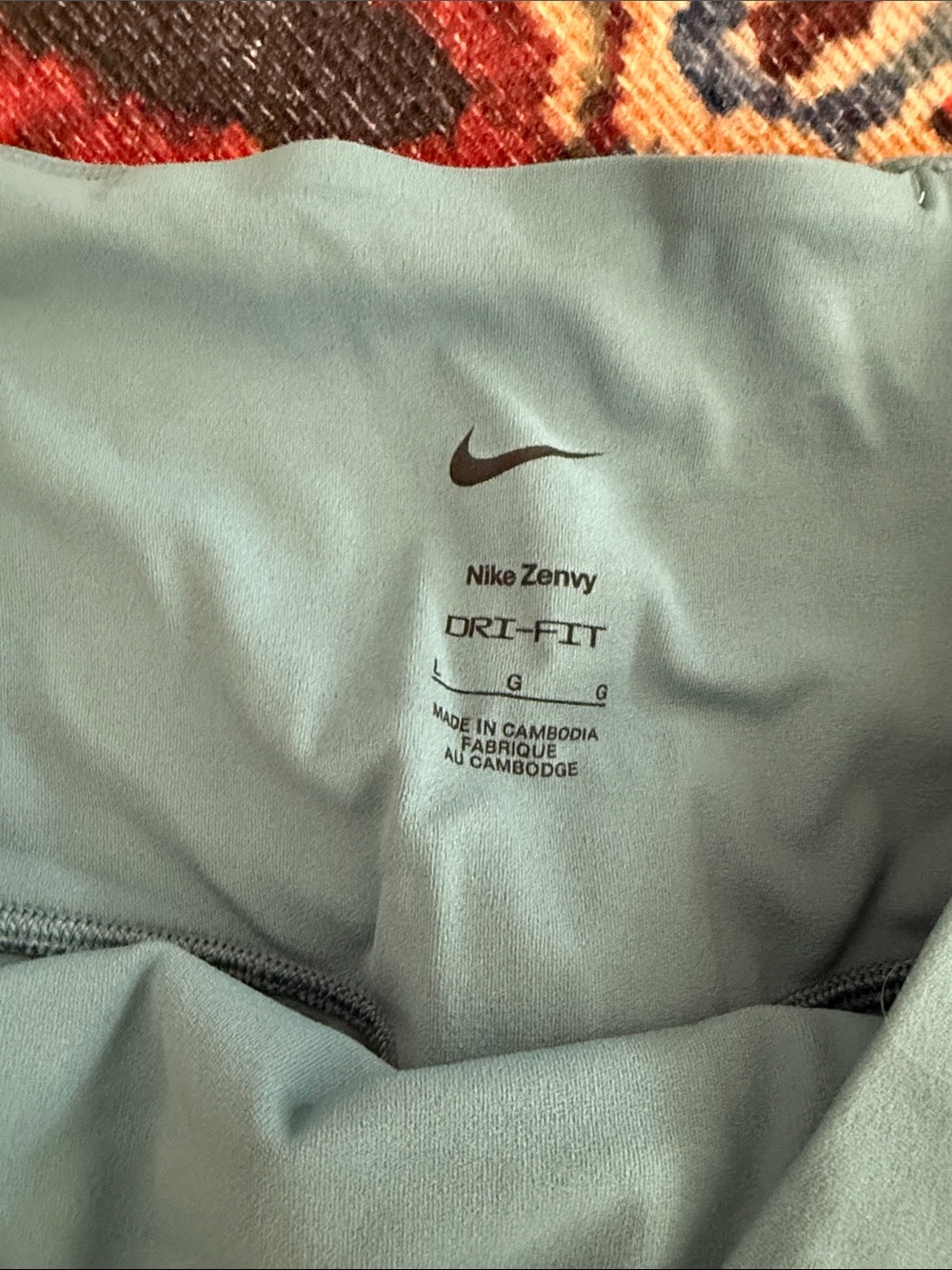 Nike Light Teal High-Rise Bike Shorts - Picture 2 of 4